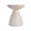 Table d'appoint d'extérieur / d'intérieur en béton léger, finition travertin