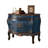 Commode d'appoint vintage à trois tiroirs peinte à la main