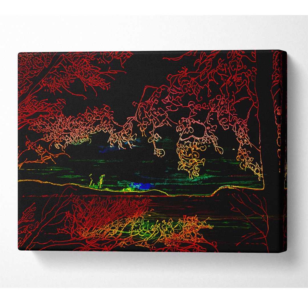 Hill Top View - Kunstdrucke auf Leinwand - Wrapped Canvas