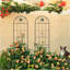 Paquet de 4 treillis de jardin en métal 86,7 "x 19,7" antirouille pour plantes grimpantes-1061275960