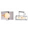 Lustre rectangulaire moderne 8 lumières Edmondo