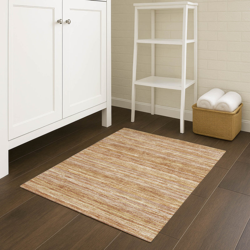Tapis intérieur / extérieur lavable à la machine Chantille ACN2717, Terre cuite, 2 pi 6 po x 3 pi 10 po