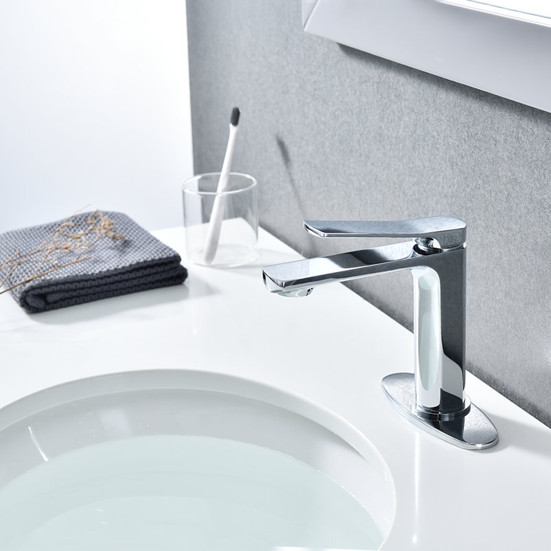 Robinet de salle de bain à un trou, Argent