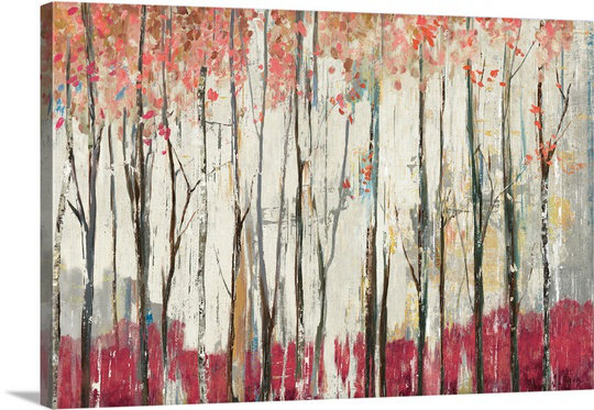 Oyee Forest par Reproduction d'art, H 12 po x l 18 po x 1,5 po, Toile