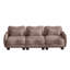 Canapé en chenille de 101 po avec 2 coussins décoratifs Curve-130488968-130488970