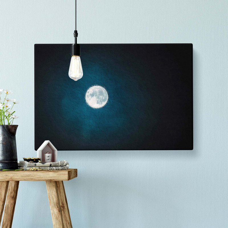 The Full Moon at Midnight - Wrapped Canvas, 50.8 cm H x 76.2 cm W