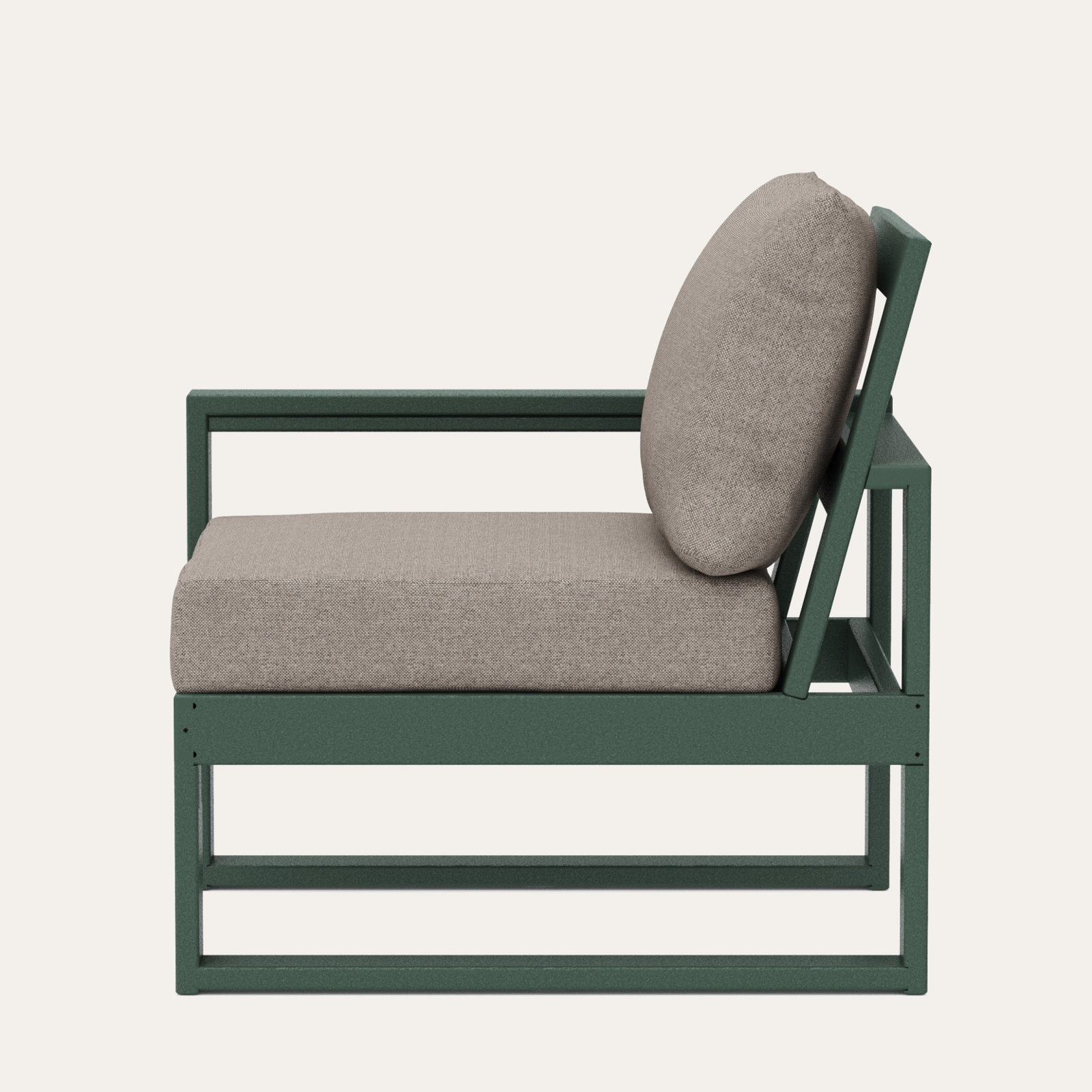 Edge Patio Lounge Chair, Weathered Tweed, Green