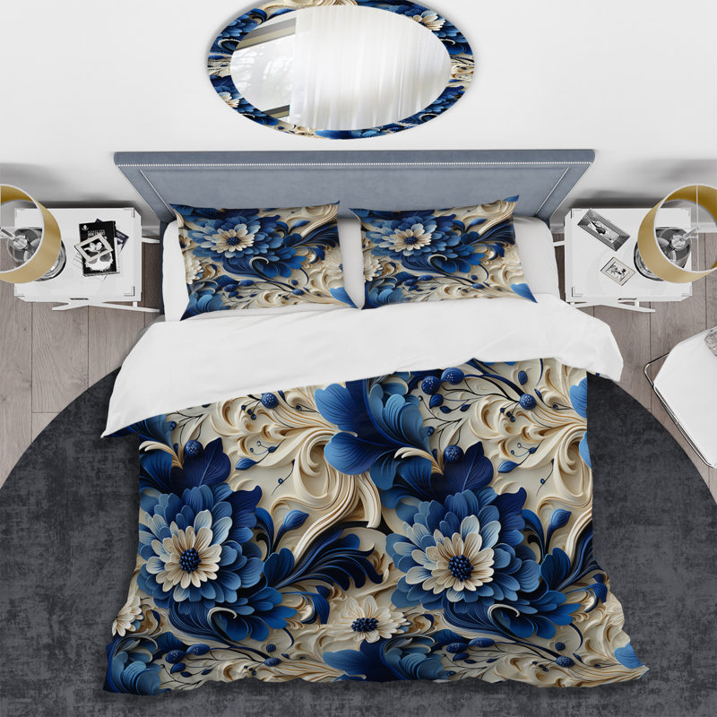 Ensemble de housse de couette Davetta Halide, Housse de couette pour très grand lit et 2 très