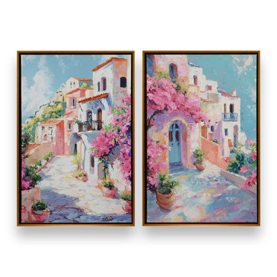 Ensemble de 2 impressions Amalfi Blooming Pathway