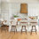 4 tabourets de comptoir pivotants en similicuir Howley