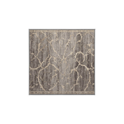 Machine Washable Grey Area Rug