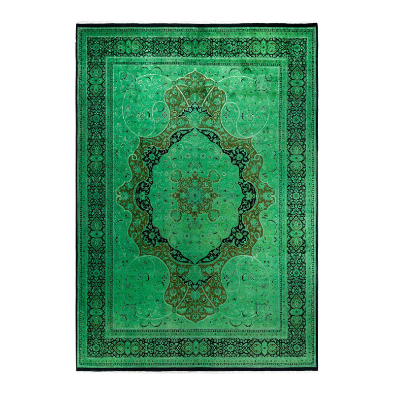 Overyed One-of-a-Kind Rectangle 10'1" X 14'4" Hand Knotted Area Rug