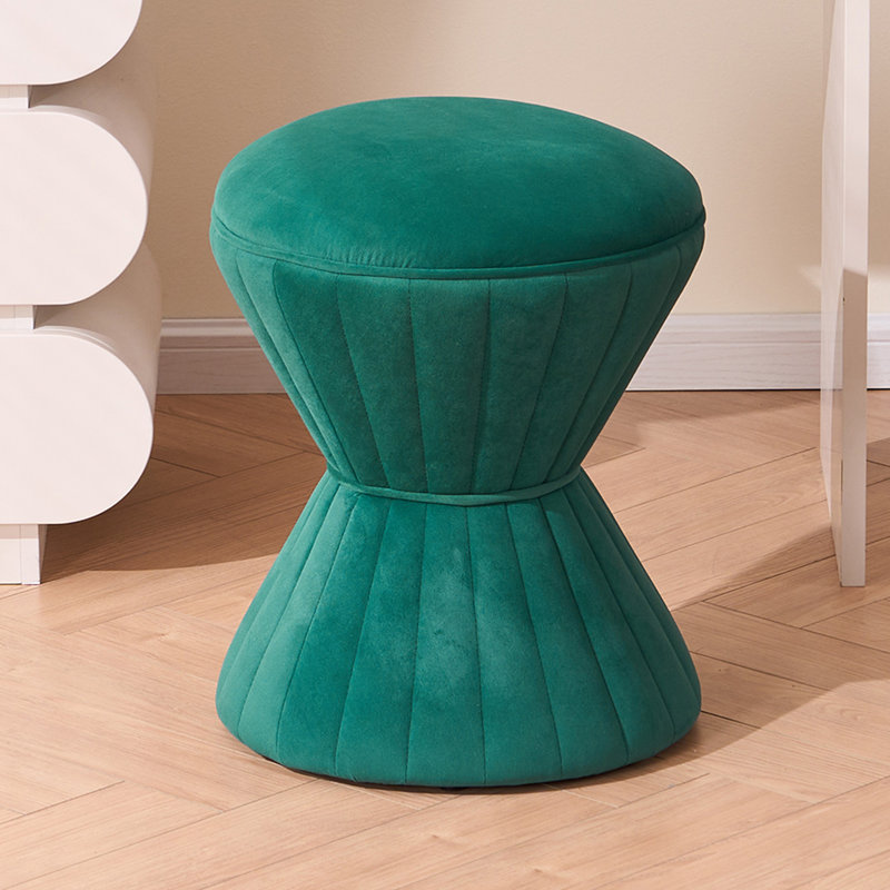  Repose-pieds de tabouret d'appoint capitonné Konsta, Vert