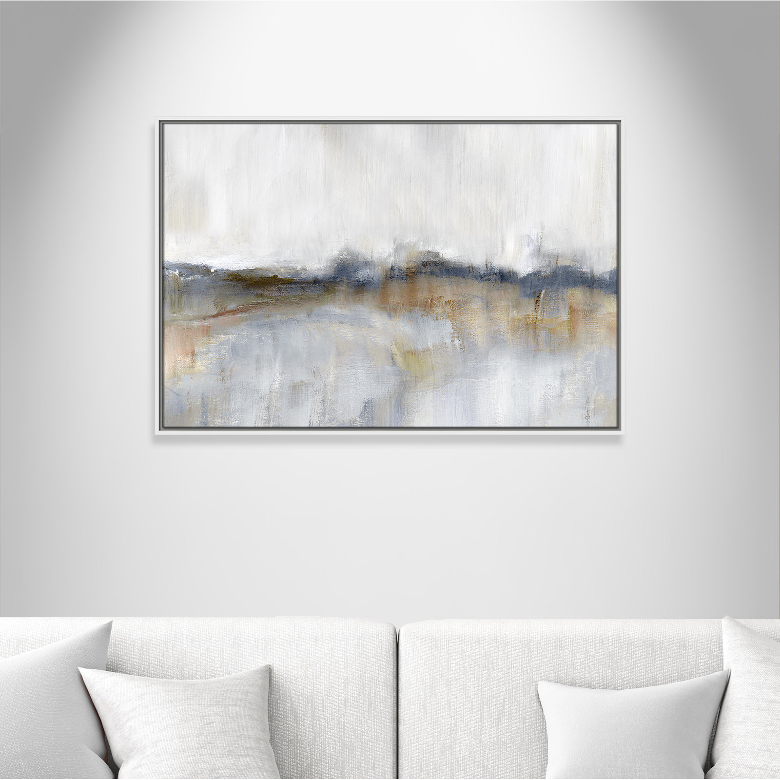 Rosebud Print by Nan, 25.5" H x 37.5" W, White
