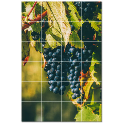 Murale en céramique satinée 6 "x 6" Wine Photo