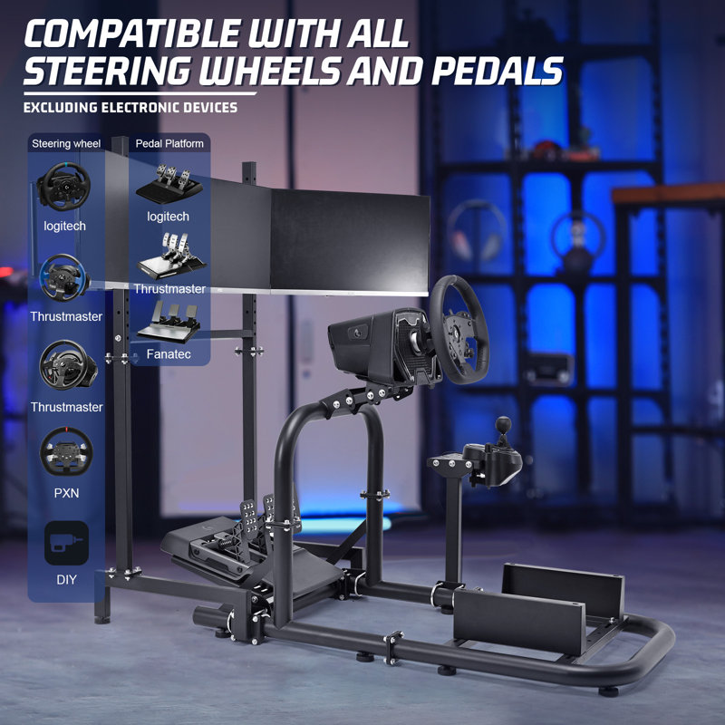 Williston Forge Adjustable Swiveling PC & Racing Game Chair
