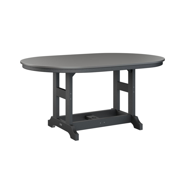 Table de salle à manger Berlin Classic, Acier inoxydable martelé, Noir