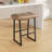Faux Leather Wide Cushion Bar Stool With Metal Frame-2033878892