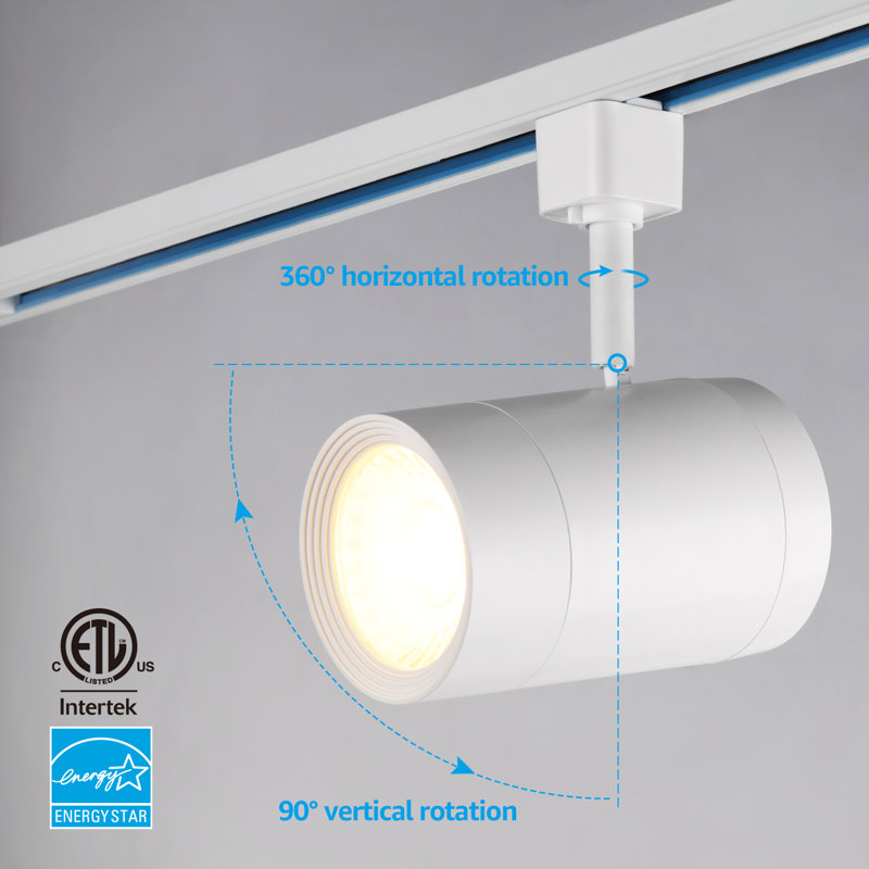 White LED Adjustable Track Head