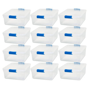HOMZ 112 qt. Heavy Duty Modular Stackable Storage Containers