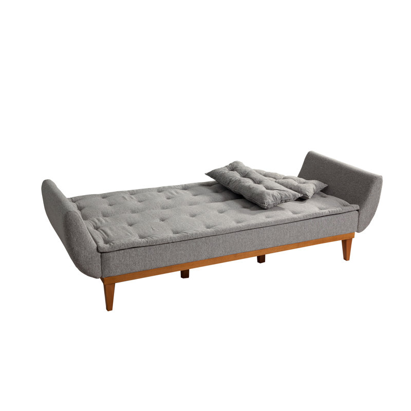 Bullock 3 Seater Linen Sleeper, Grey