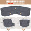 Housses pour canapé d'angle modulaire inclinable 5 pièces Harriet-1696675084
