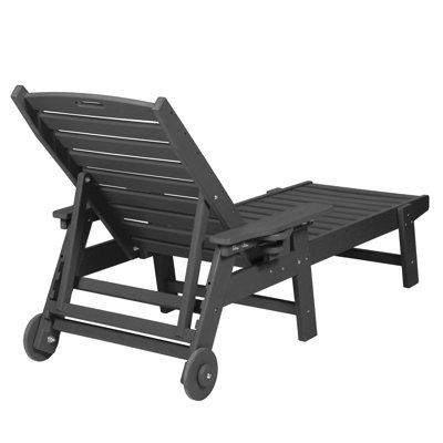 Lounge Chair Outdoor with HDPE Material by Lark Manor