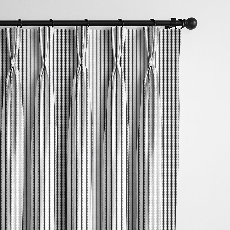 Ruben Stripe, 40" W x 72" L, Ebony