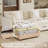 Haninerm Chenille Round Arm Loveseat-1428280040-1447072275