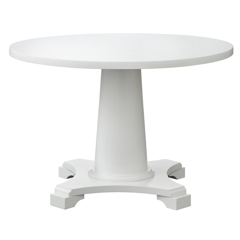 Whitmore 45.25" Pedestal Dining Table, White