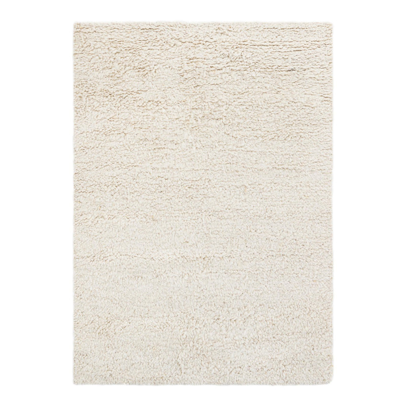 Yanaliz Hand Loomed Wool Indoor Rug, Rectangle 6'1" x 9'