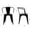 Fauteuil noir Oshiro