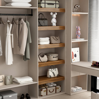 (28 * 16 POUCES) 5 housses de tablettes en fil métallique, housses en PVC grillagées pour placard amovible (pas en bois), tablettes de garde-manger pour la décoration de la cuisine de la salle de bain (couleur WALNUT)