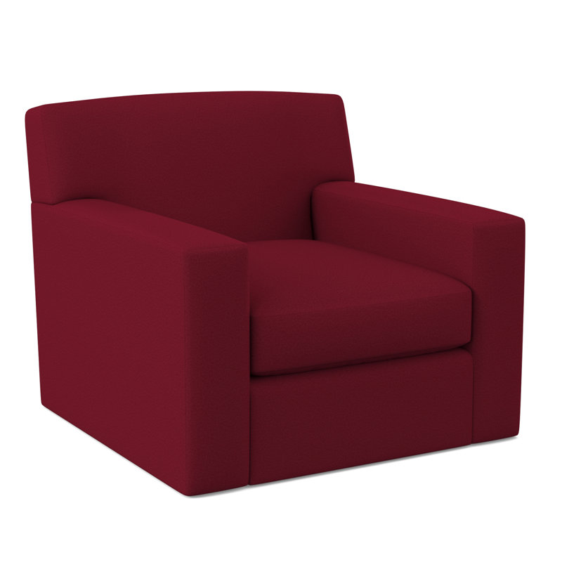 Elkins Armchair, Margaret Lipstick Polyester Blend
