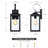 Zephy Black Outdoor Wall Lantern Sconce Light