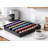 Coffee Pod Drawer Organizer for Nespresso Vertuo and K-Cup, Under Machine Storage Holder with Transparent Glass and Steel Frame