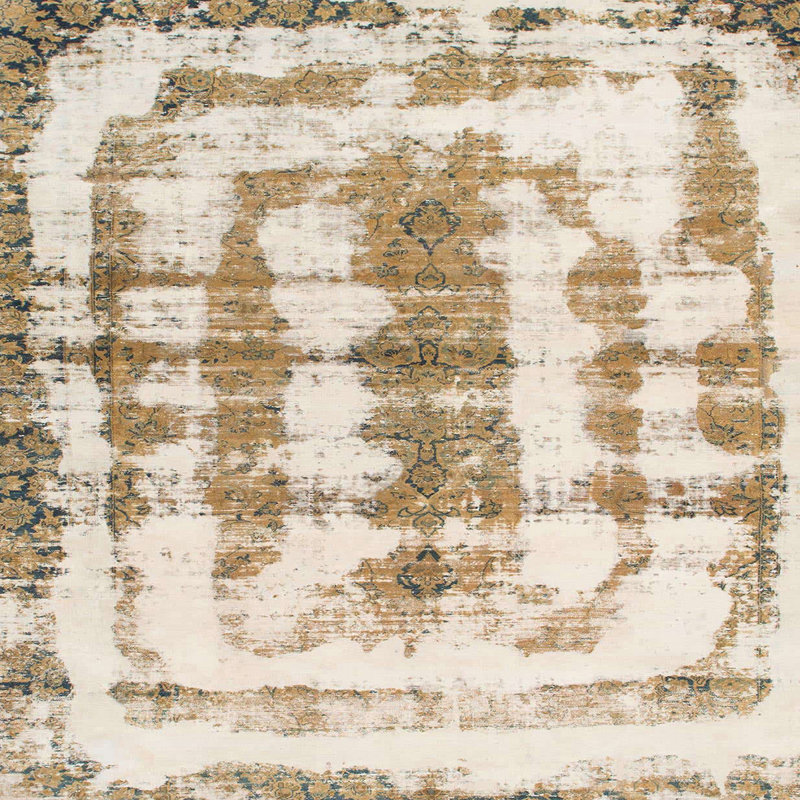Abstract Indoor Rug, Square 4'
