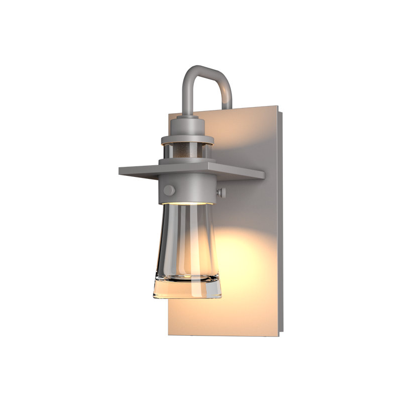 Erlenmeyer Large Outdoor Sconce, Coastal Burnished Steel