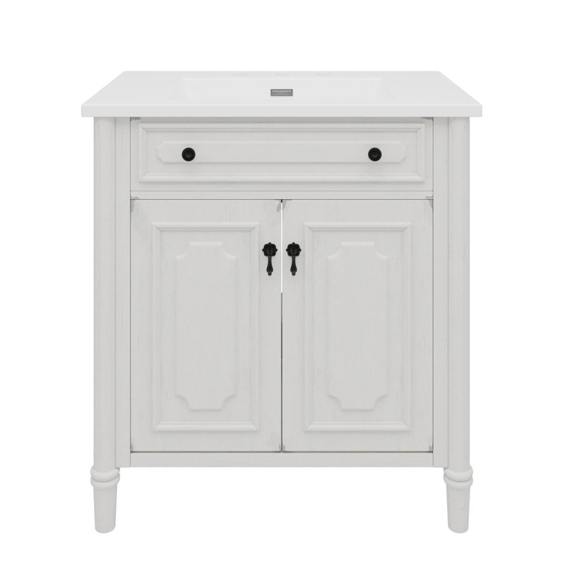 Espace de rangement spacieux avec tablettes réglables, Blanc ancien