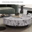 Table basse ronde moderne en marbre-110567724