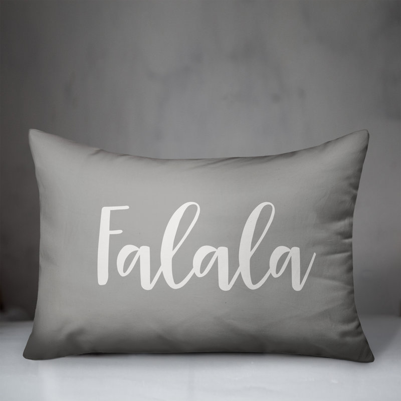 Reversible Throw Pillow, Gray