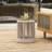 Weather - Outdoor Rope And Wood Side Table Yard Furniture, 18.78 Inch Height, Ideal For Made Of Rope, 15 Wide, Tall, Armchairs-1323764838
