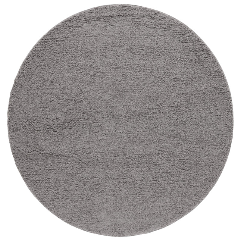 Jemery Performance Solid Color Rug, Round 6'7"