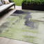 Tapis extérieur lavable abstrait vert 5 pi x 8 pi