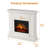 Electric Fireplace With Mantel, 43"W×11"D×40"H-1069481024