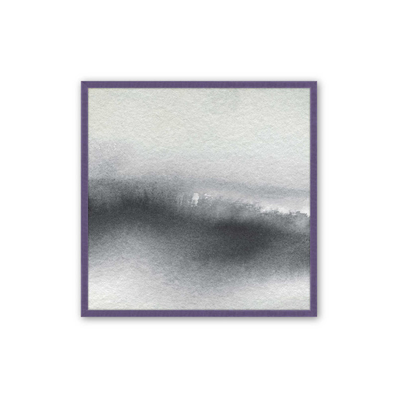 «Whispering Woods V1» sur toile, H 13,5 po x l 13,5 po x P 1,25 po, Purple Iris Single Picture Framed Paper