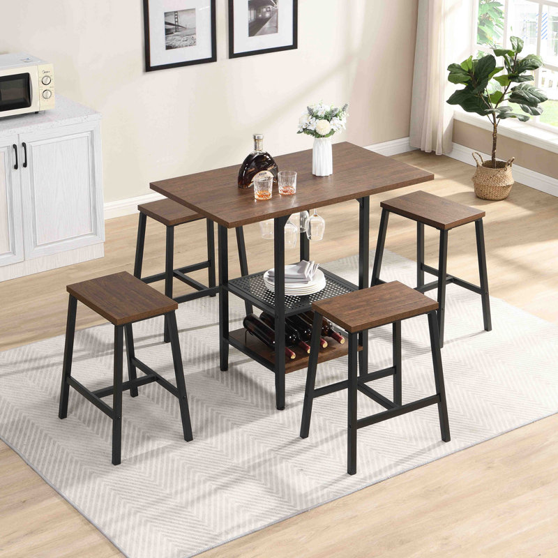 Alven 4 - Person Four Leg Dining Set