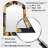 Gold Cubist Visions II - Cubism Arch Mirror, Gold Asymmetrical Unique Wall Mirror, Printed Metal Art-1807101165