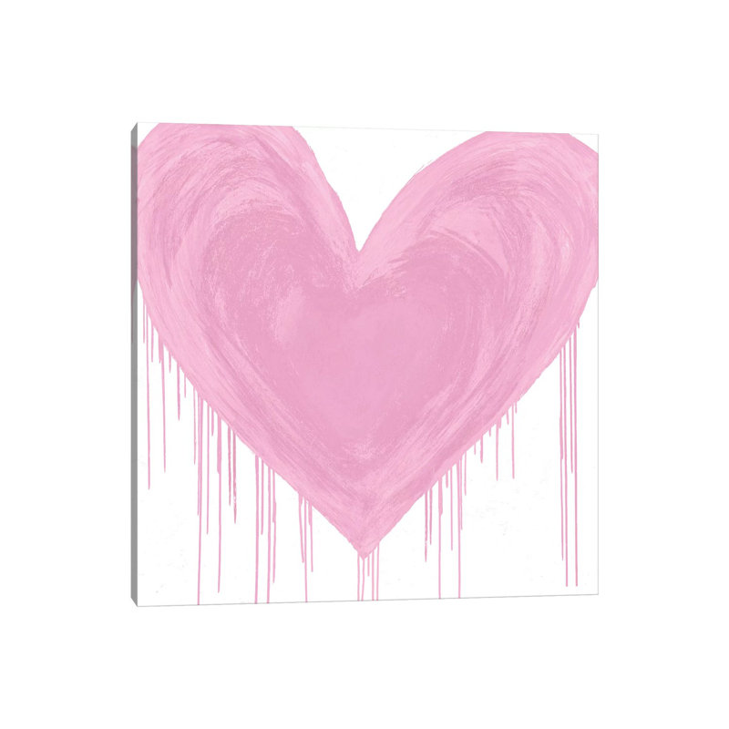 Big Hearted Pink by Lindsay Rodgers - Wrapped Canvas Print, 93.98cm H x 93.98cm W x 1.91cm D