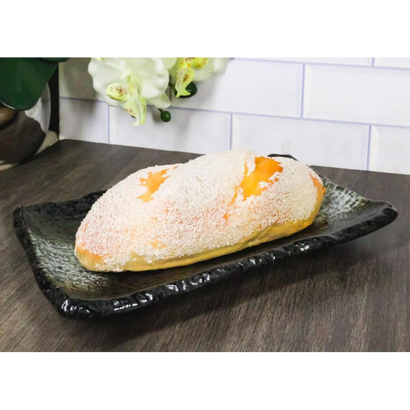 Pack Of 5 Tone Hakumu Collection Rectangular Wavy Sushi Plates